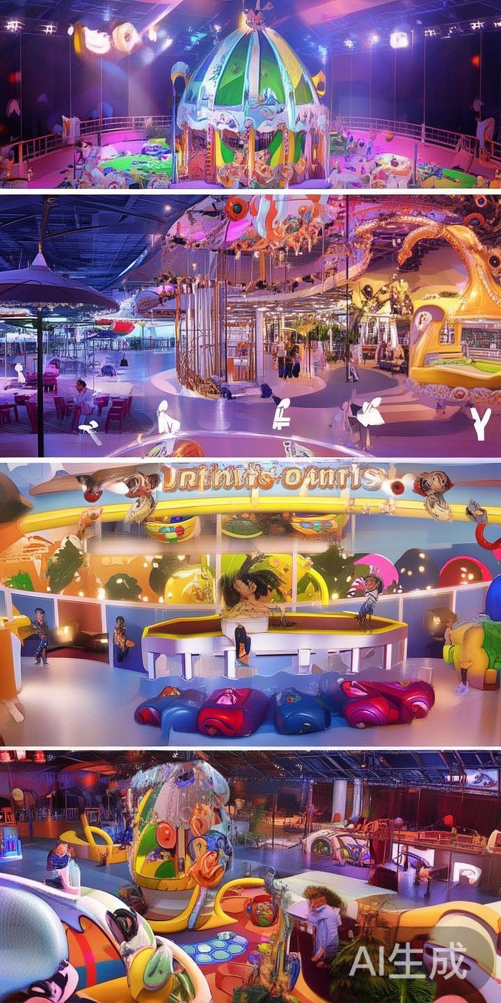 主题乐园的奇幻体验
银河金星太阳城配备了宽敞的室